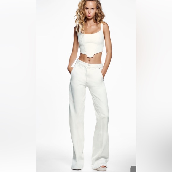 ZARA Super Wide Leg Jeans - Picture 12 of 16